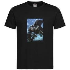 TThe Elder Scrolls Werewolf Hero Battle -shirt with Print The Elder Scrolls Werewolf Hero Battle - 2XL black