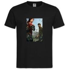 TThe Last Of Us Main Heroes Print -shirt with Print The Last Of Us Main Heroes Print - 2XL black