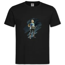 TThe Legend Of Zelda Hero Print -shirt with Print The Legend Of Zelda Hero Print - 2XL black