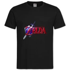 TThe Legend Of Zelda Logo -shirt with Print The Legend Of Zelda Logo - 2XL black