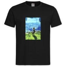 TThe Legend Of Zelda Theme -shirt with Print The Legend Of Zelda Theme - 2XL black