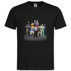 TThe Sims Heroes -shirt with Print The Sims Heroes - 2XL black