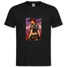 TTomb Raider Hero Lara Croft -shirt with Print Tomb Raider Hero Lara Croft - 2XL black