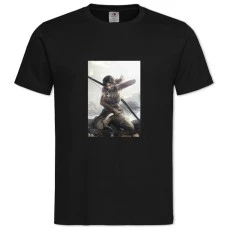 TTomb Raider Lara Croft Hero Girl -shirt with Print Tomb Raider Lara Croft Hero Girl - 2XL black