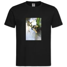 TTomb Raider Lara Croft Girl Hero -shirt with Print Tomb Raider Lara Croft Girl Hero - 2XL black