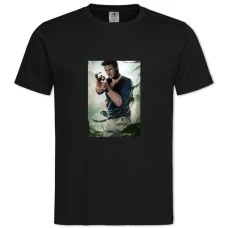 TUncharted Theme Hero Print -shirt with Print Uncharted Theme Hero Print - 2XL black