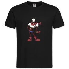 TUndertale Papyrus -shirt with Print Undertale Papyrus - 2XL black