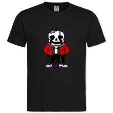 TUndertale Evil Sans -shirt with Print Undertale Evil Sans - 2XL black