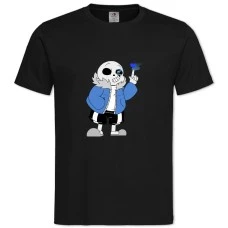 TUndertale Sans Print -shirt with Print Undertale Sans Print - 2XL black
