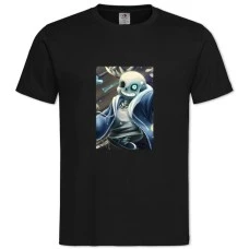 TUndertale Sans Hero Print -shirt with Print Undertale Sans Hero Print - 2XL black