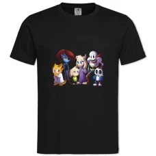 TUndertale Heroes -shirt with Print Undertale Heroes - 2XL black
