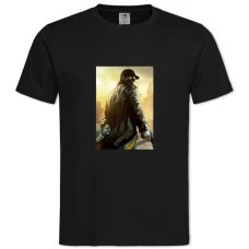 TWatch Dogs Theme Hero -shirt with Print Watch Dogs Theme Hero - 2XL black