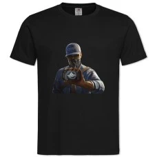 TWatch Dogs Main Hero Print -shirt with Print Watch Dogs Main Hero Print - 2XL black