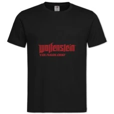 TWolfenstein Logo Print -shirt with Print Wolfenstein Logo Print - 2XL black