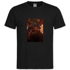 TWorld Of Warcraft Dragon -shirt with Print World Of Warcraft Dragon - 2XL black