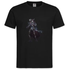 TWorld Of Warcraft Sylvanas Windrunner -shirt with Print World Of Warcraft Sylvanas Windrunner - 2XL black