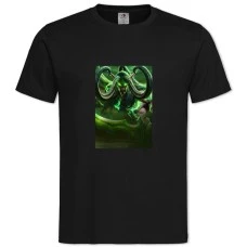 TWorld Of Warcraft Illidan Stormrage -shirt with Print World Of Warcraft Illidan Stormrage - 2XL black