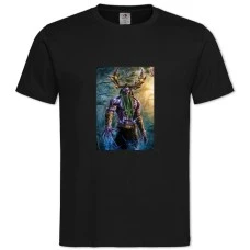 TWorld Of Warcraft Malfurion Stormrage -shirt with Print World Of Warcraft Malfurion Stormrage - 2XL black
