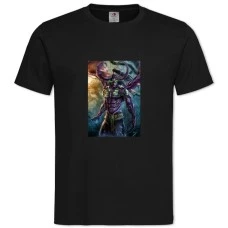 TWorld Of Warcraft Hero Illidan Stormrage -shirt with Print World Of Warcraft Hero Illidan Stormrage - 2XL black