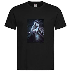 TWorld Of Warcraft Sylvanas Windrunner Girl -shirt with Print World Of Warcraft Sylvanas Windrunner Girl - 2XL black