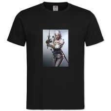 TThe Witcher Ciri -shirt with Print The Witcher Ciri - 2XL black