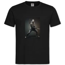 TThe Witcher Geralt Of Rivia Hero Print -shirt with Print The Witcher Geralt Of Rivia Hero Print - 2XL black