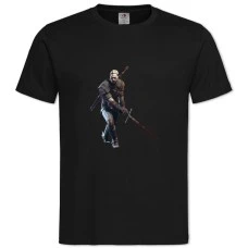 TThe Witcher Print Geralt Of Rivia -shirt with Print The Witcher Print Geralt Of Rivia - 2XL black