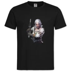 TThe Witcher Ciri Hero Print -shirt with Print The Witcher Ciri Hero Print - 2XL black