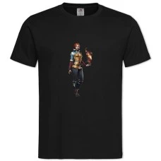 TThe Witcher Triss Merigold -shirt with Print The Witcher Triss Merigold - 2XL black