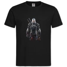 TThe Witcher Strong Geralt Of Rivia Hero -shirt with Print The Witcher Strong Geralt Of Rivia Hero - 2XL black