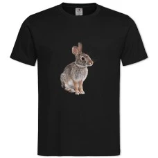 TWild Rabbit Sits -shirt with Print Wild Rabbit Sits - 2XL black