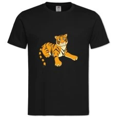 TTiger From Cartoon -shirt with Print Tiger From Cartoon - 2XL black