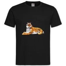 TBig Tiger Lies -shirt with Print Big Tiger Lies - 2XL black