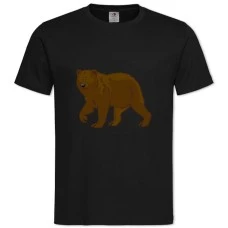TBear From Cartoon -shirt with Print Bear From Cartoon - 2XL black
