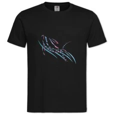 TThree Colored Fish -shirt with Print Three Colored Fish - 2XL black