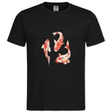 TThree Fishes -shirt with Print Three Fishes - 2XL black