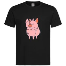 TTwo Pigs -shirt with Print Two Pigs - 2XL black