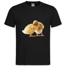 TTwo Small Ducks -shirt with Print Two Small Ducks - 2XL black