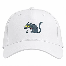 Baseball cap with Print The Simpsons Annoyed Grunt - white