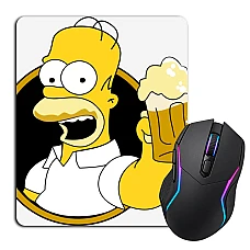 Mouse pad with print The Simpsons Homer With Beer