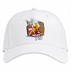 Baseball cap with Print The Simpsons Drink Duff - white