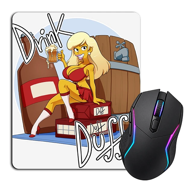 Mouse pad with print The Simpsons Drink Duff