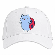 Baseball cap with Print Adventure Time Ladybug - white