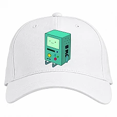 Baseball cap with Print Adventure Time Beemo - white