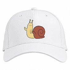Baseball cap with Print Adventure Time Snail - white