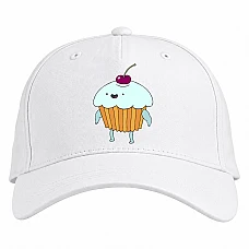 Baseball cap with Print Adventure Time Cherry Cake - white