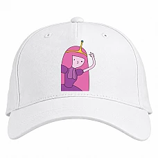 Baseball cap with Print Adventure Time Princess - white