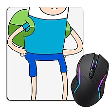 Mouse pad with print Adventure Time Finn The Human