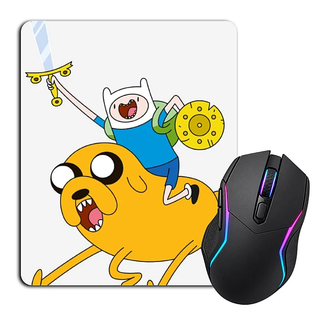 Mouse pad with print Adventure Time Jake And Finn