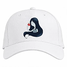 Baseball cap with Print Adventure Time Marceline - white